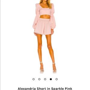Alexandra short in sparkle pink